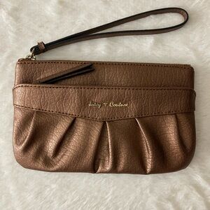 Juicy Couture Bronze Wristlet Clutch